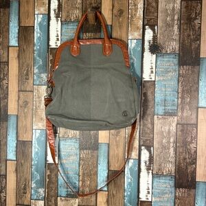 Army Green Foldable Purse With Peace ✌️ Sign